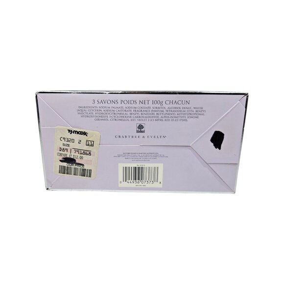 Crabtree & Evelyn Freesia Glycerine Bar Soap Set 3.5 oz 3 Bars English Floral - Picture 7 of 8